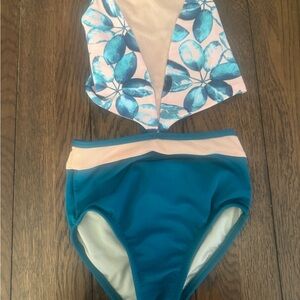 Floral Cut Out Leotard